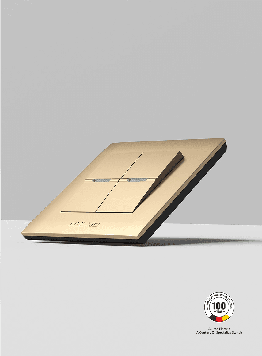 AULMO K30 Series switch, champagne gold