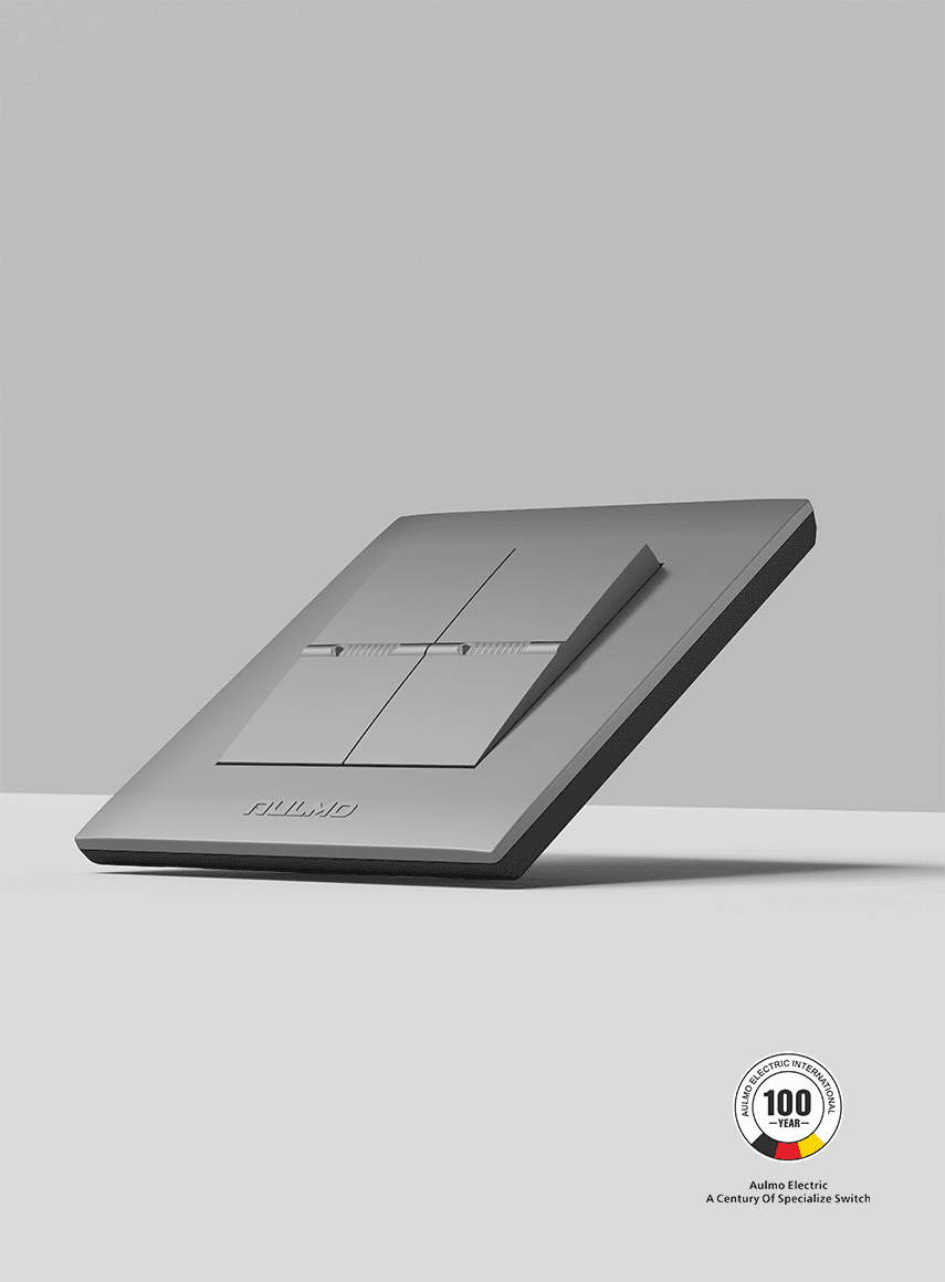 AULMO K30 Series switch, silver gray