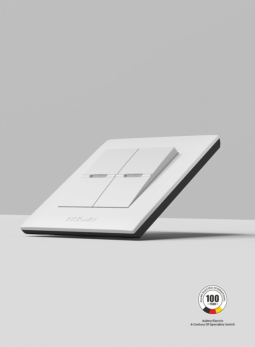 AULMO K30 Series switch, pearl white