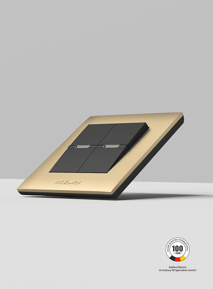 AULMO K40 Series switch, gold