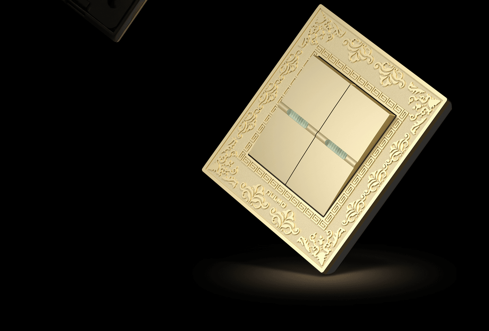 AULMO K60 Series switch detail, rose gold