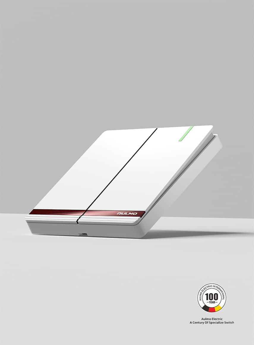 AULMO L50 Series switch, pearl white