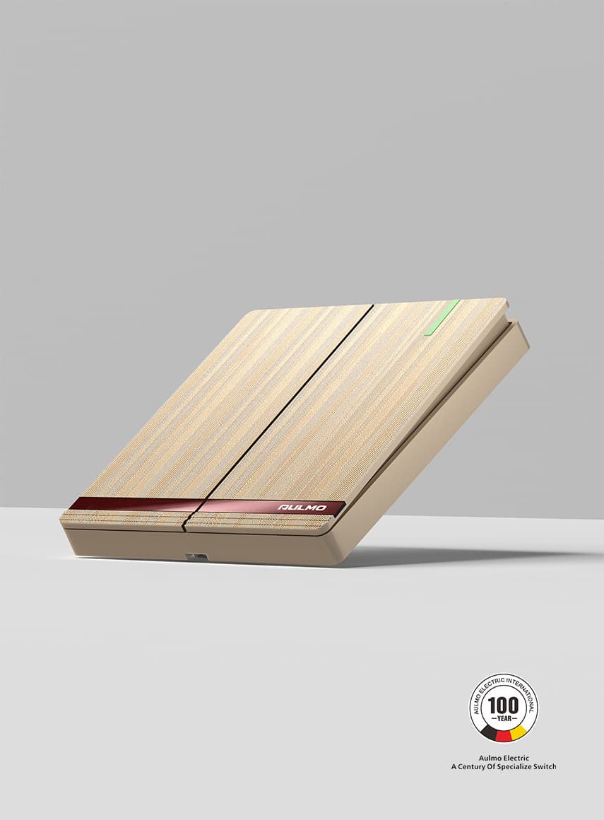 AULMO L60 Series switch, matte gold