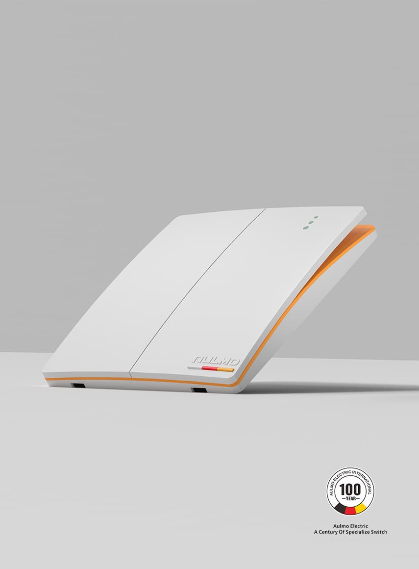 AULMO L80 Series control plate, pearl white