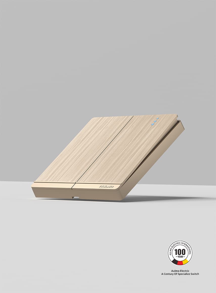 AULMO LG20 Series switch, matte gold