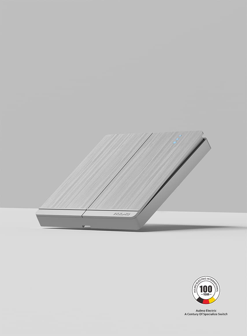 AULMO LG20 Series switch, silvery