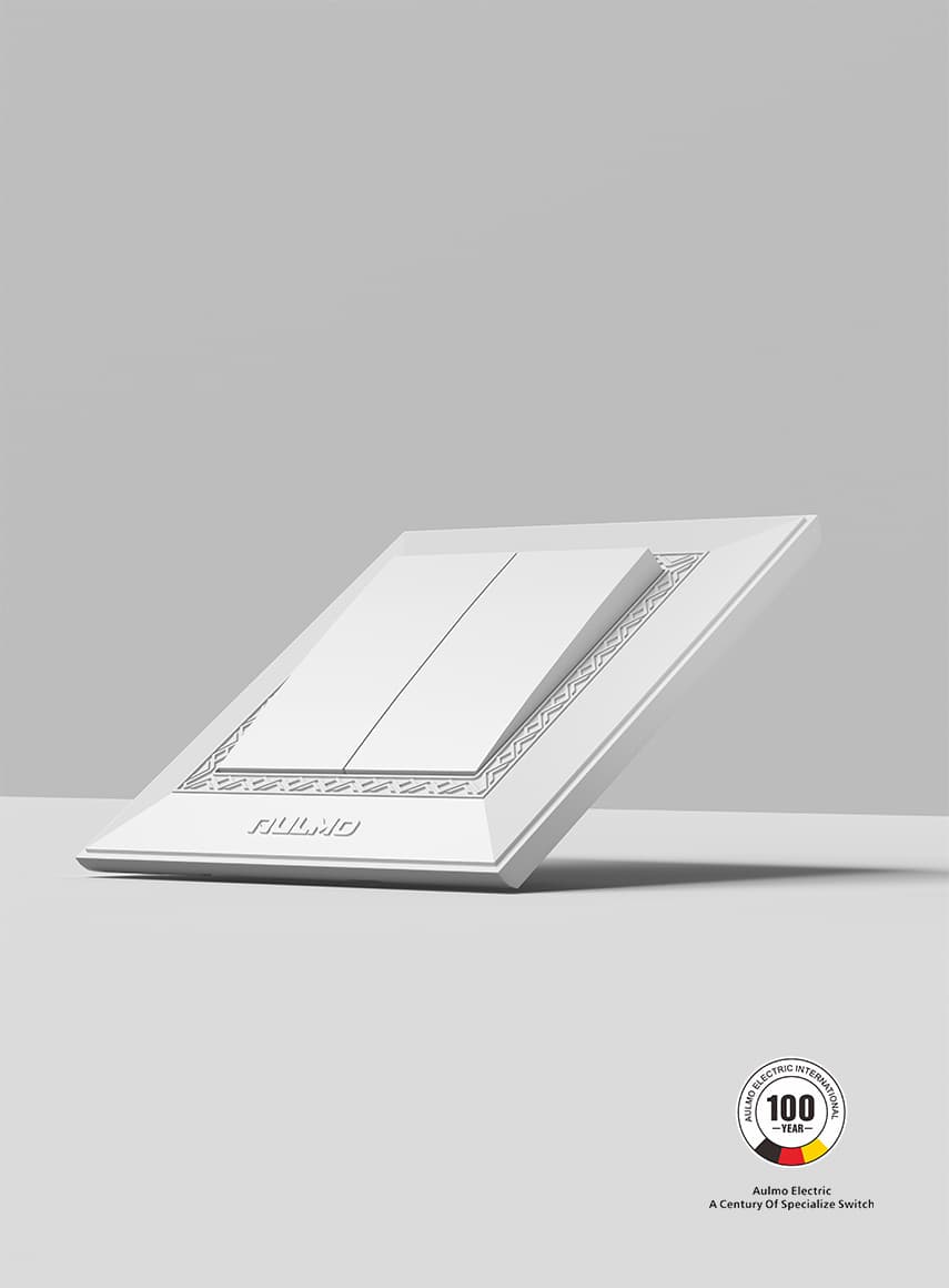 AULMO M30 Series switch, pearl white