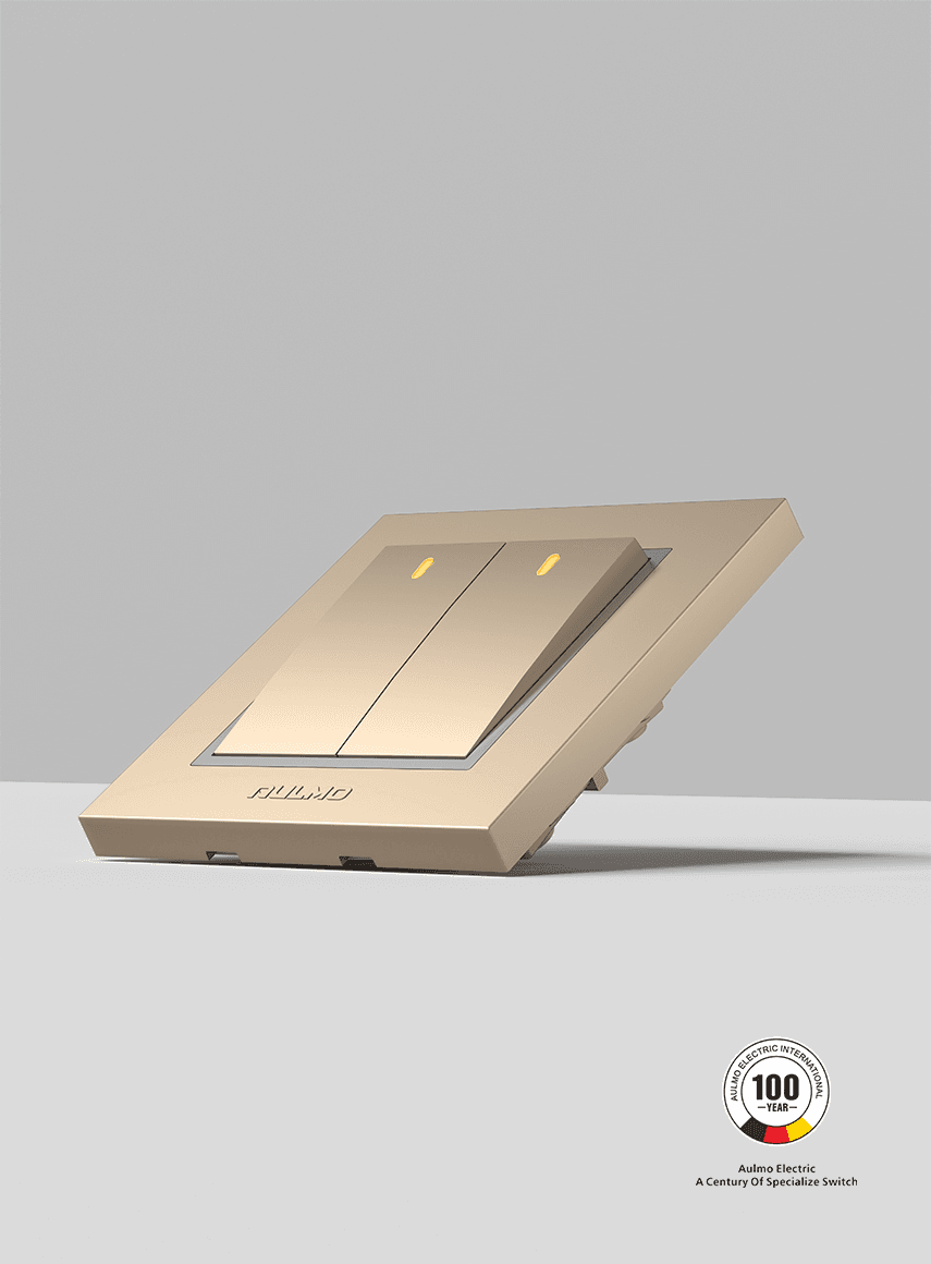 AULMO S30 Series switch, gold