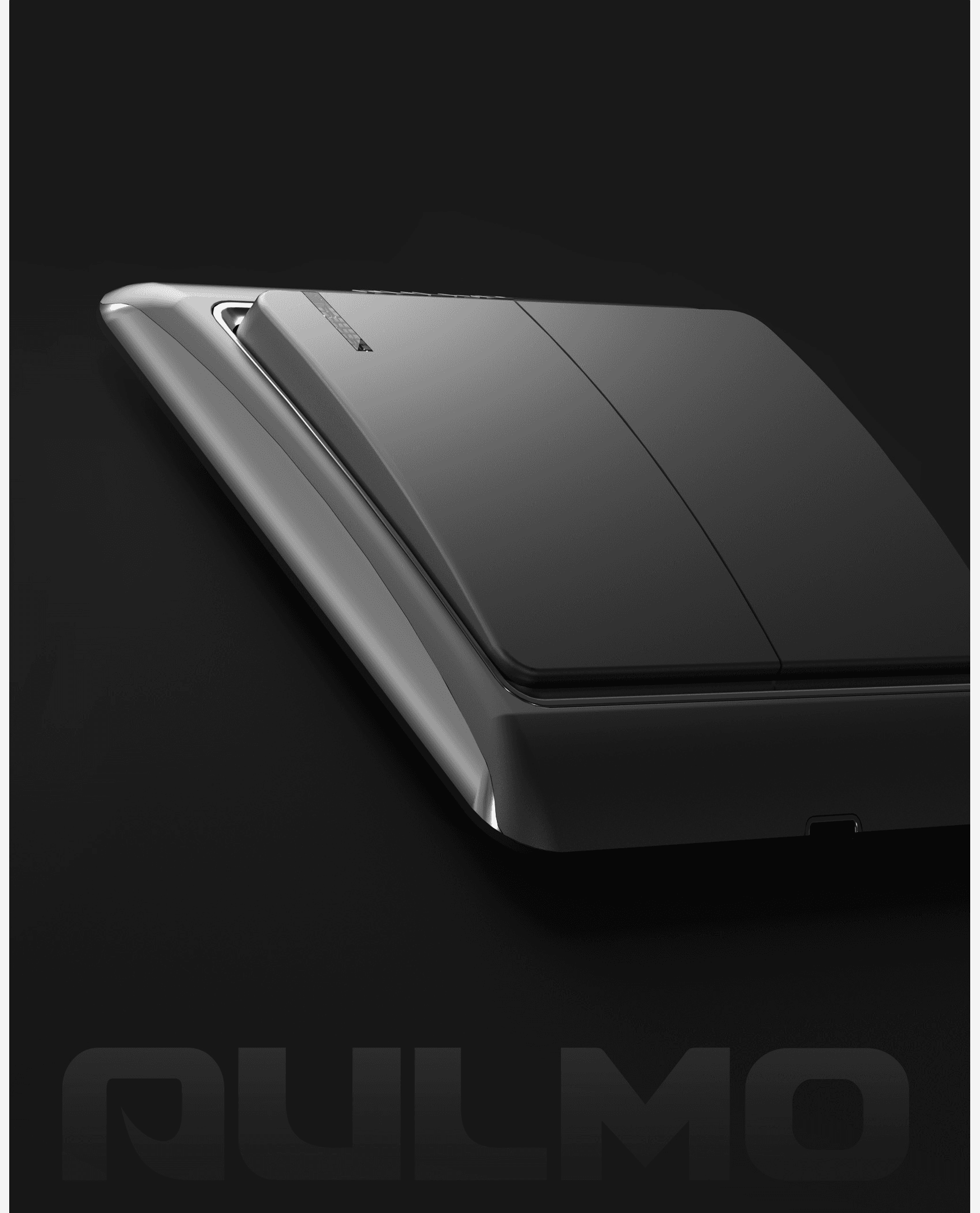 AULMO DZ Series switch detail, graphite black