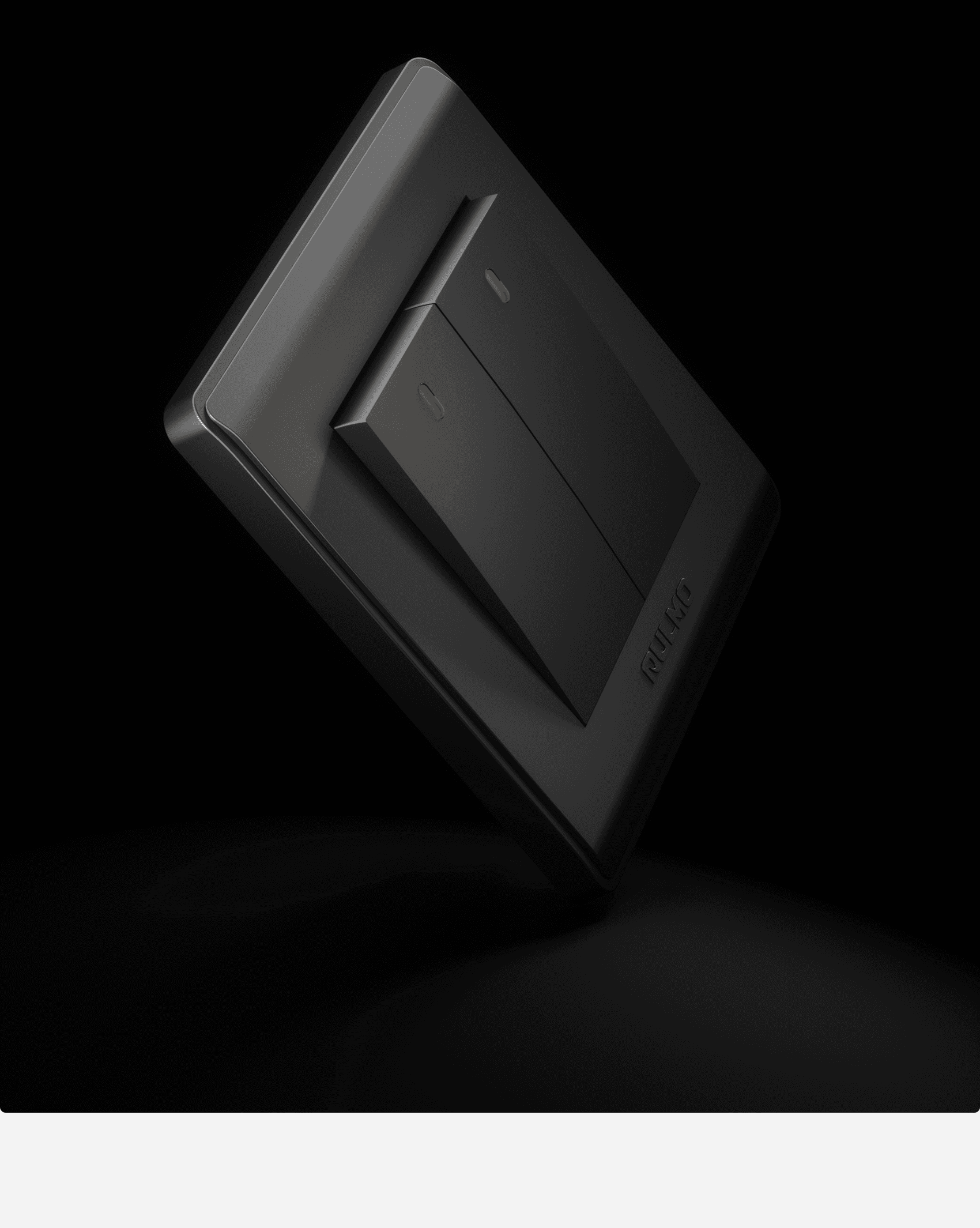 AULMO S20 Series switch detail, black