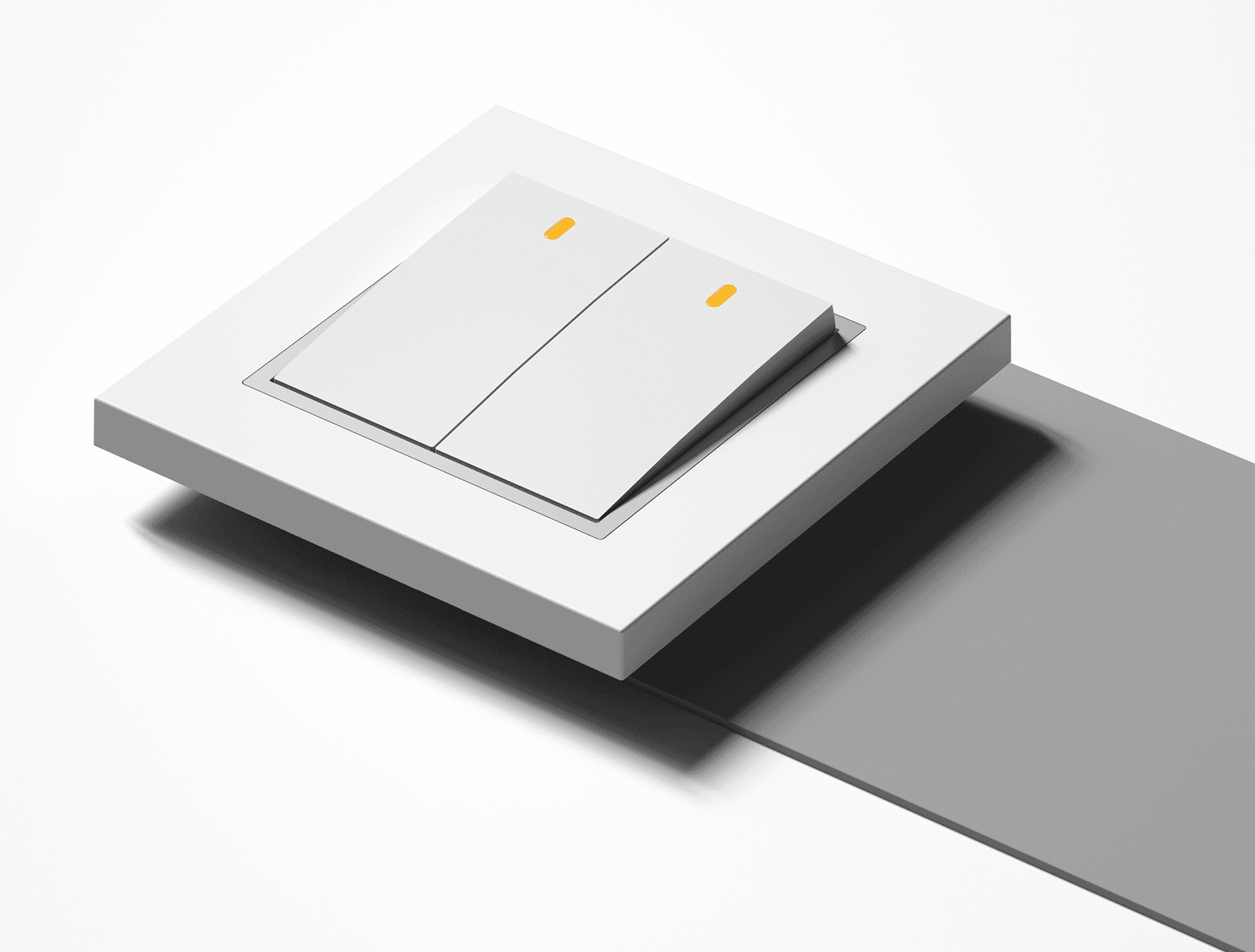 AULMO S30 Series switch detail, white